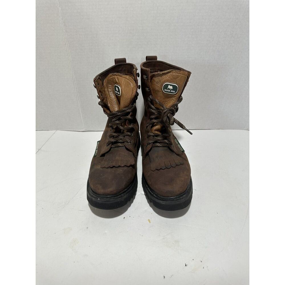 Silver Bull Mens Work boots leather waterproof oil resistance Sz men 8.5 - w 9.5 - Picture 7 of 11